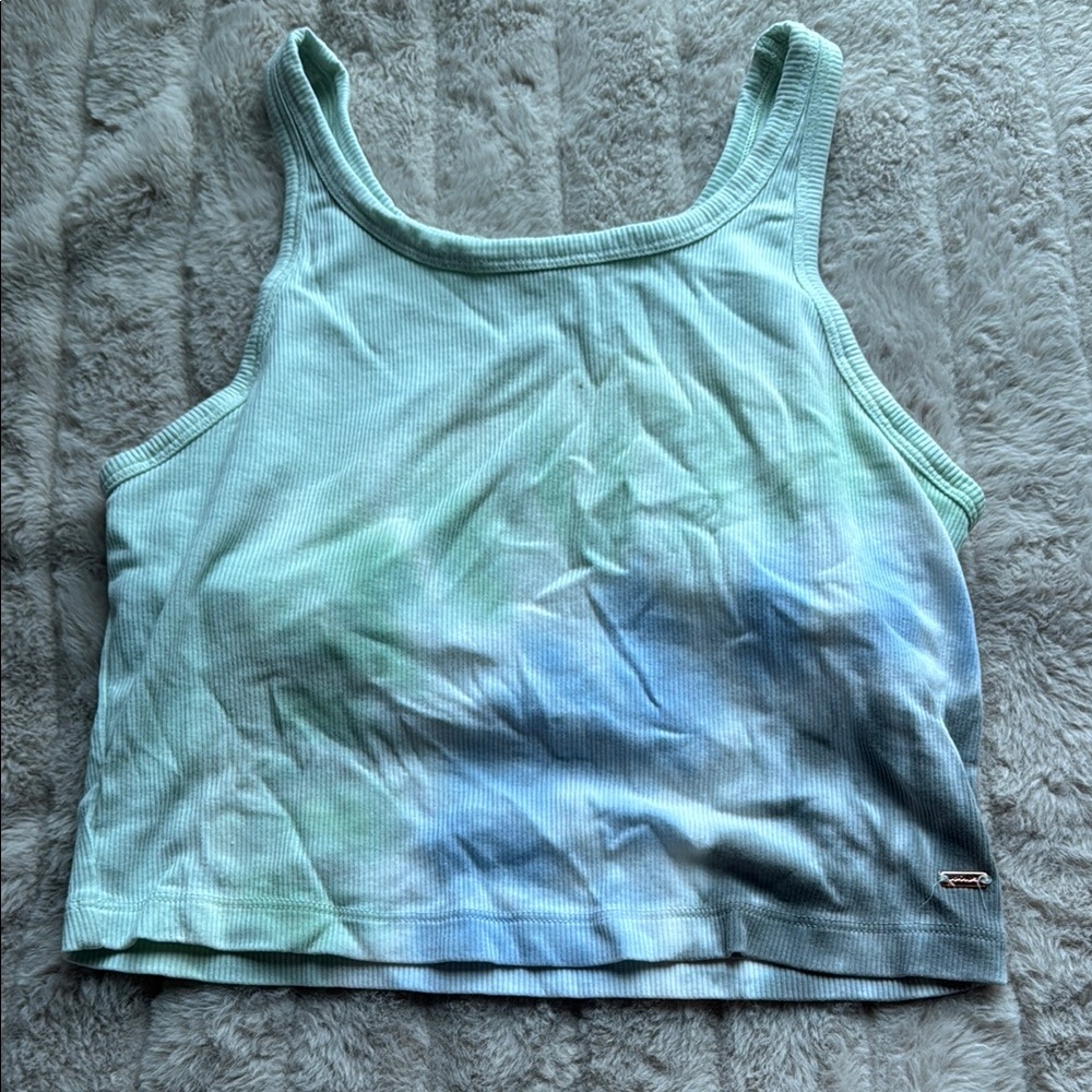 PINK Victoria's Secret Blue Tank Top with Soft Fabric and Relaxed Fit